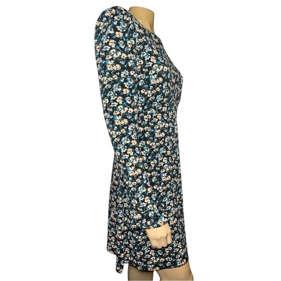 Free People women’s Say hello Floral Long Sleeve mini Dress size SP - Picture 9 of 16